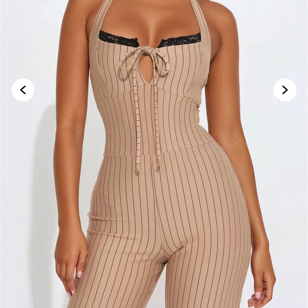 Striped Halter Jumpsuit NeW!! Summer!